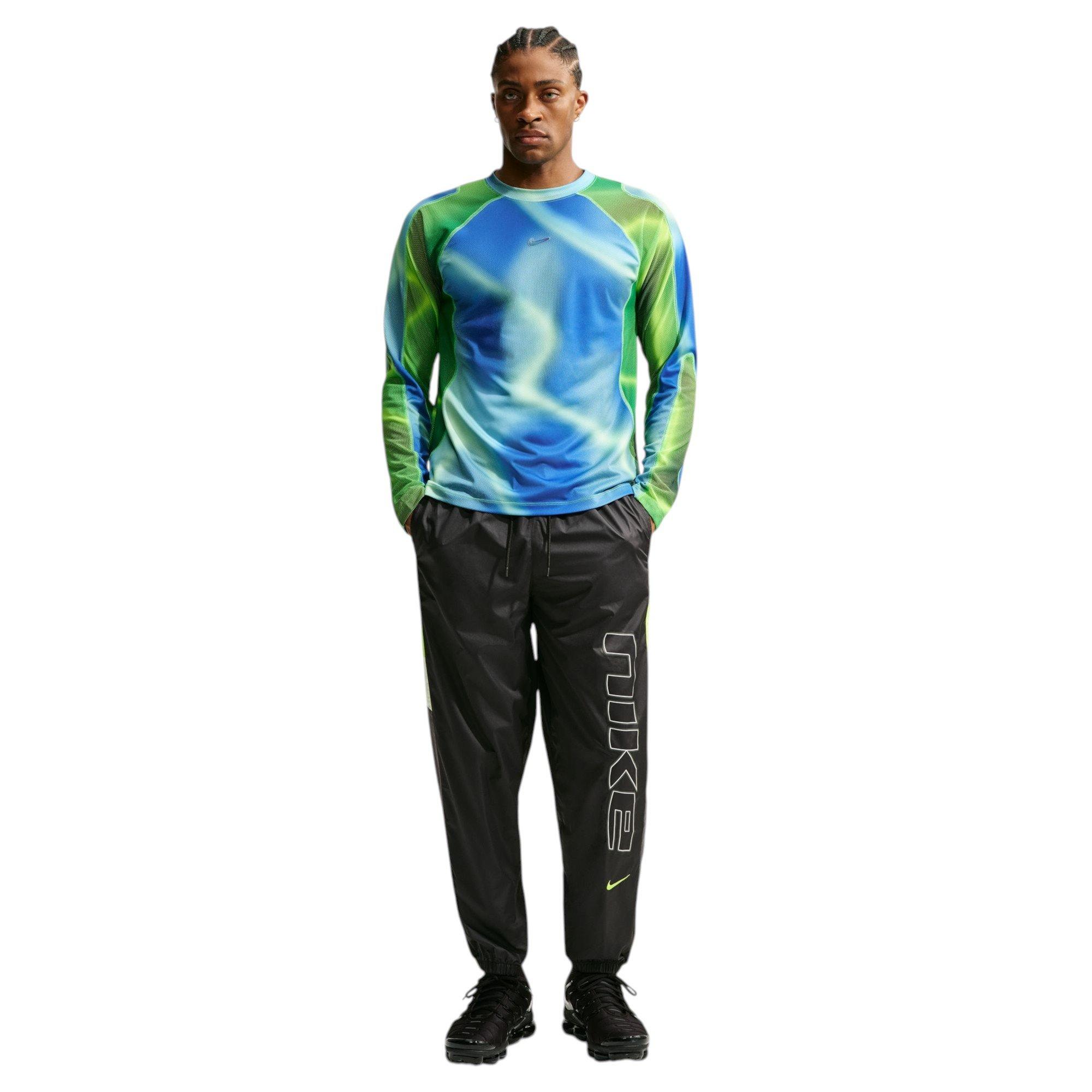 M NIKE WINDRUNNER REMIX PANT-BLACK/CLAY GREEN/VOLT - BLACK/VOLT